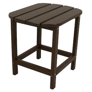 South Beach 18 in. Mahogany Patio Side Table