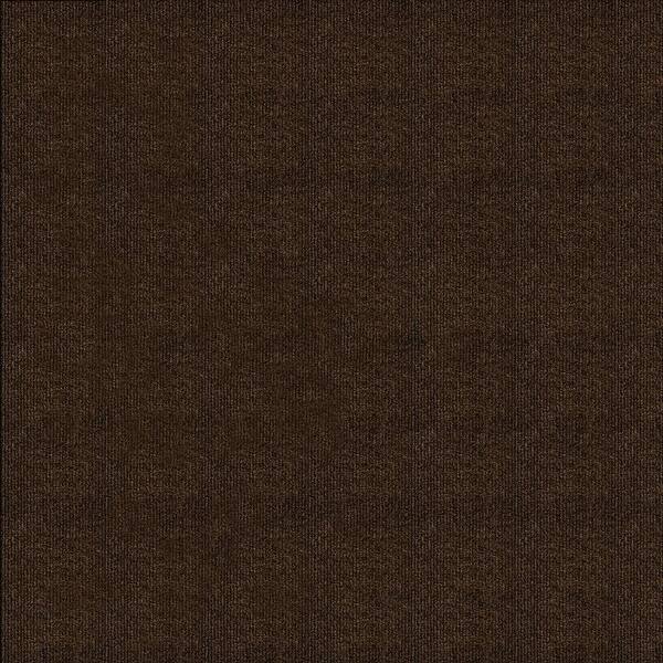 TrafficMaster Walnut Ribbed Texture 18 in. x 18 in. Carpet Tile (16 Tiles/Case)