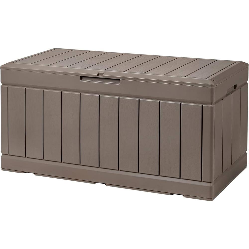 85 Gal. Light Brown Resin Deck Box