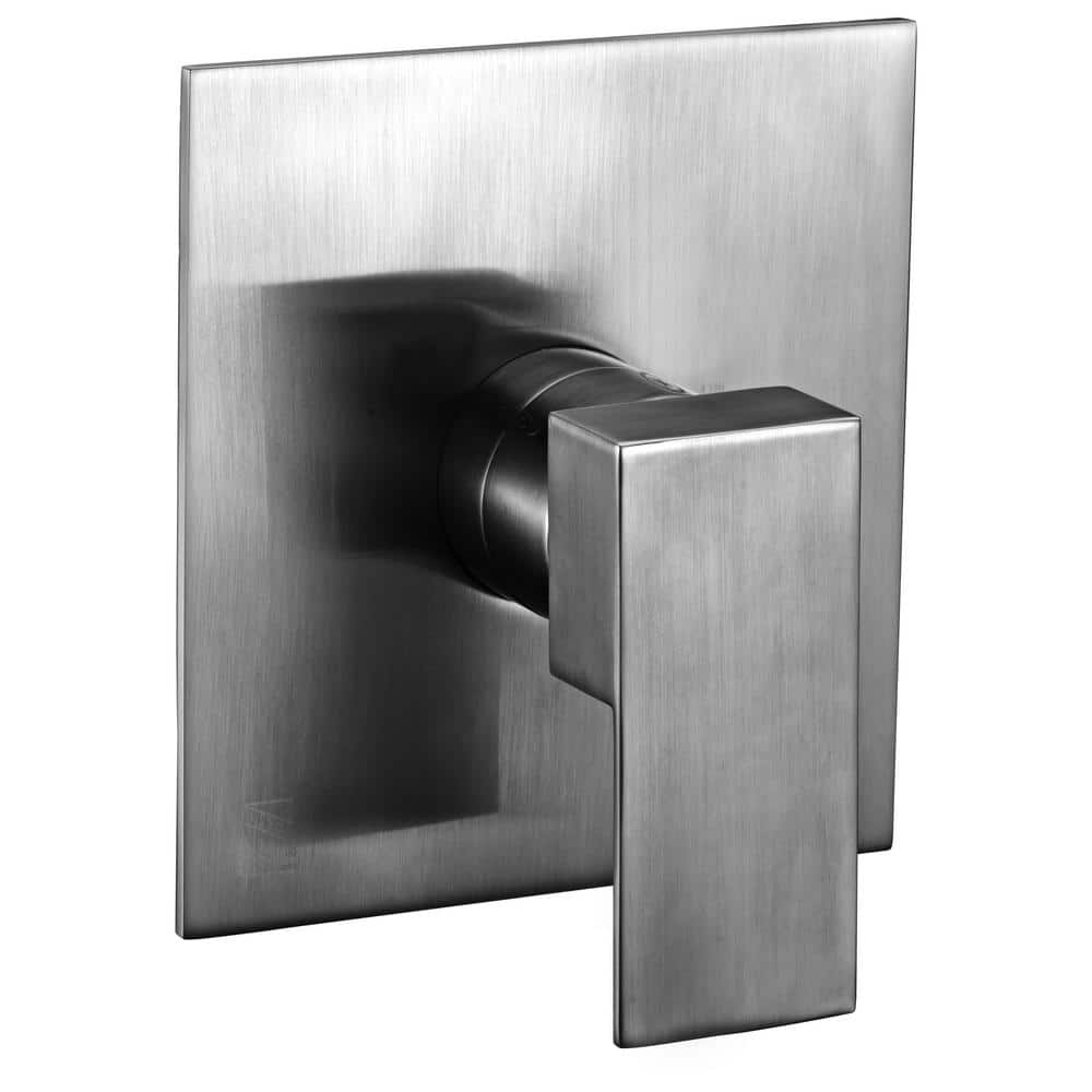 Single-Handle Shower Mixer with Sleek Modern Design in Brushed Nickel
