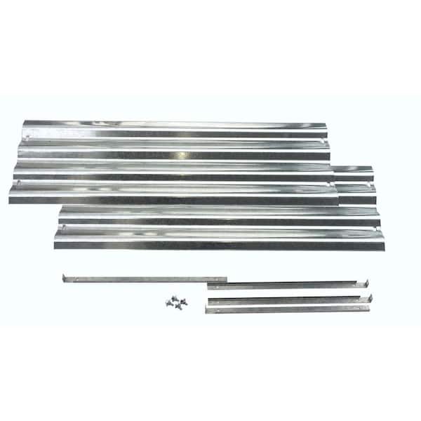 EarthMark Bajo Series 36 in. x 10 in. Galvanized Metal Raised Garden Bed Extension Set