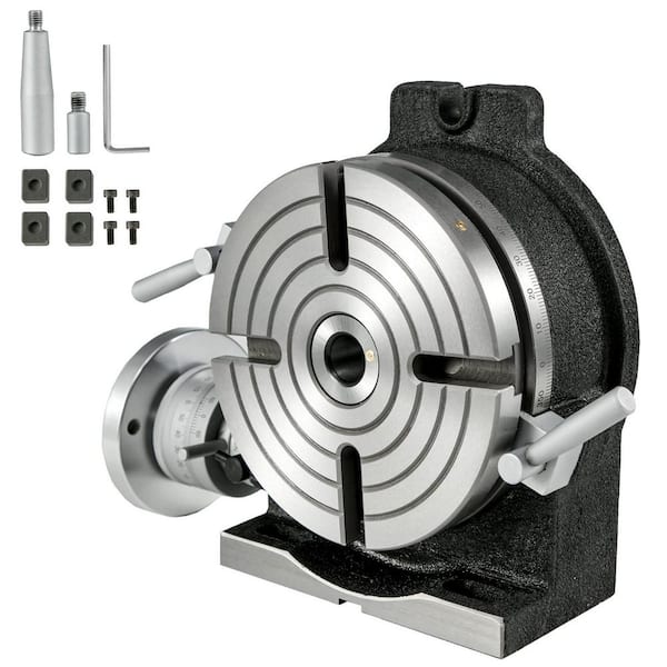 Rotary Table 8 in. HV8, Precision 3MT, Horizontal Vertical, Milling, Drilling, Boring, Vernier Reading