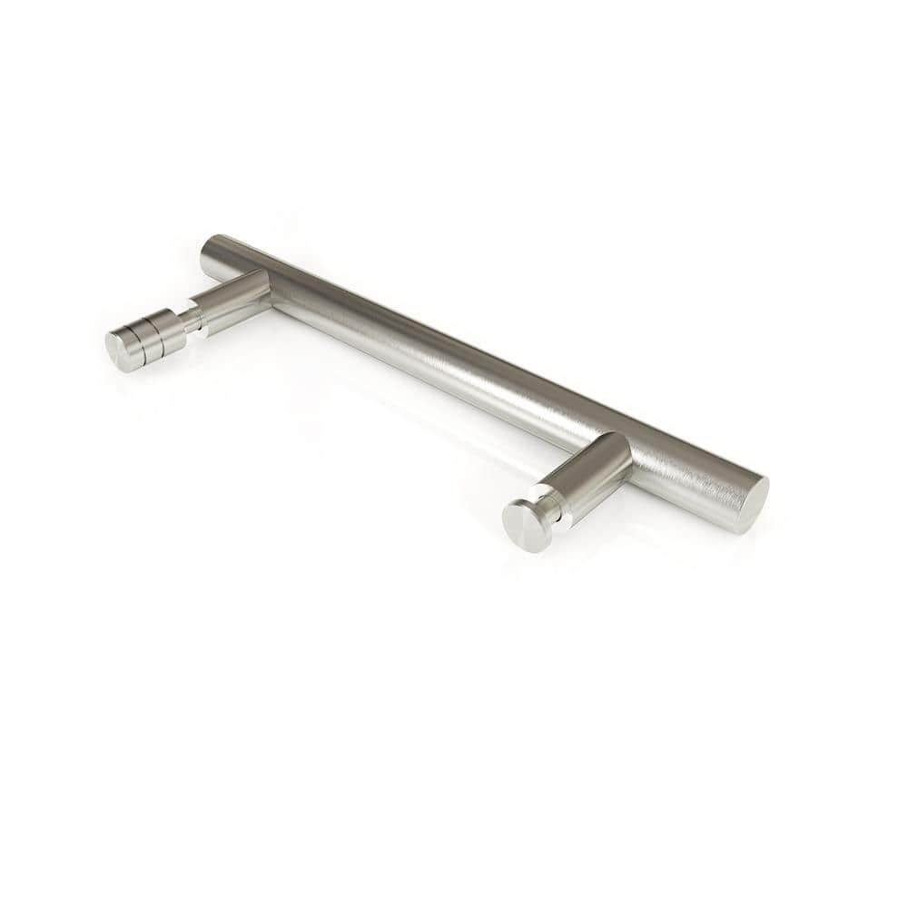 Nova 78" Frameless Sliding Glass Shower Enclosure in Brushed Nickel