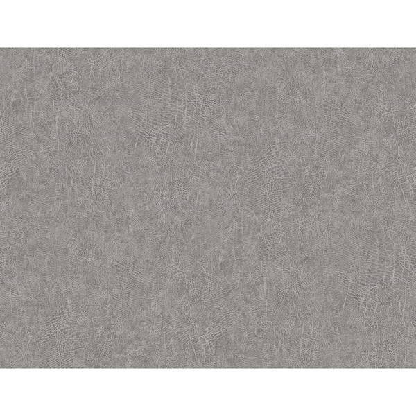 CASA MIA Leather Effect Imitation Gray Vinyl type 2 Non-Pasted Strippable Wallpaper Roll Cover 60.75 sq. ft.