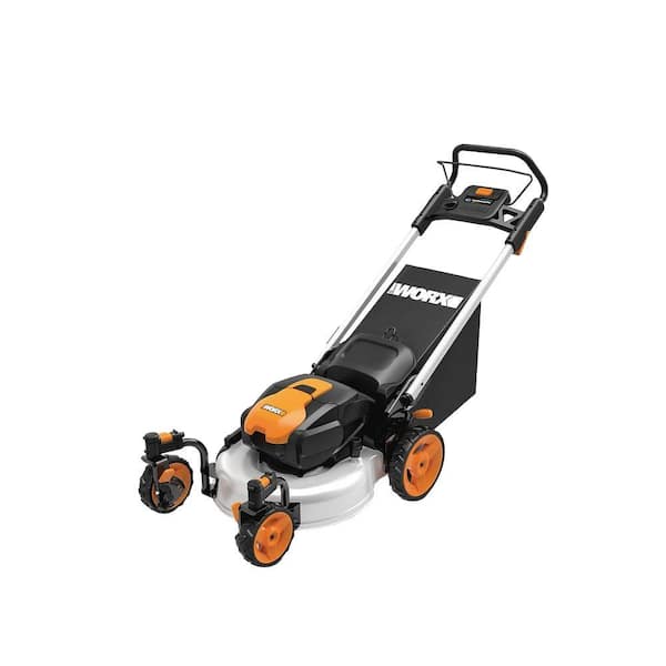 Worx 19 in. 56-Volt Max Lithium-Ion Walk Behind Electric Mower with Intellicut