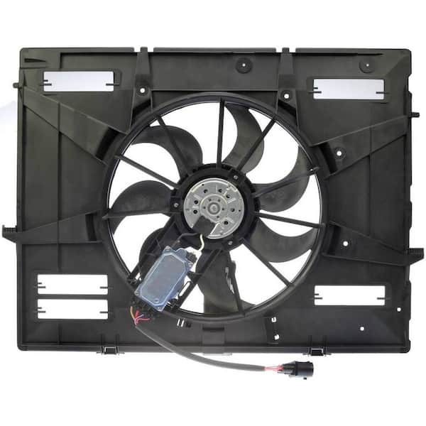 OE Solutions Radiator Fan Assembly With Controller 2007-2010 Volkswagen Touareg