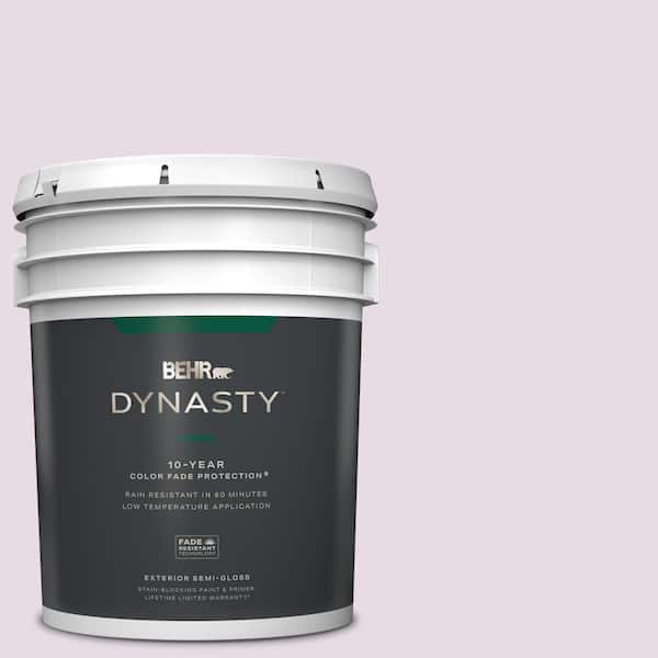 BEHR DYNASTY 5 gal. #M100-1A Not Quite Purple Semi-Gloss Exterior Stain-Blocking Paint & Primer