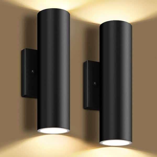 Modern AntiRust Waterproof Outdoor Light Fixtures with Motion Sensor, Black