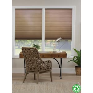 Cut-to-Width Latte Cordless Light-Filtering Eco Polyester Honeycomb Cellular Shade 40.5 in. W x 64 in. L