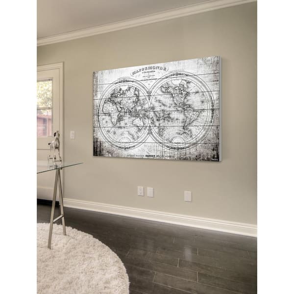 Unbranded 24 in. H x 36 in. W "Domination" by Parvez Taj Printed White Wood Wall Art