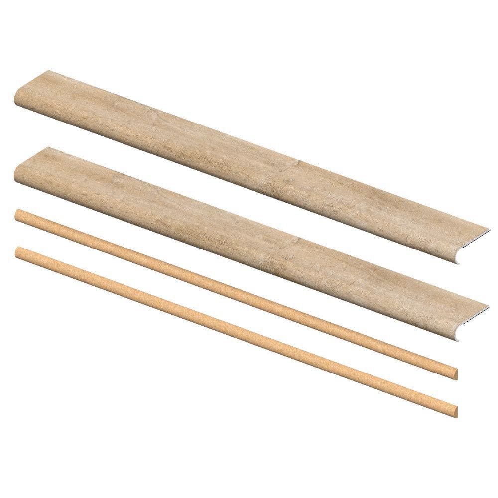 Bonnyneck Oak 5mm x 46in x 5in Exact Match Round Nose Open Stair Return/Landing Kit (2-Pack) price history on PriceWatchPro
