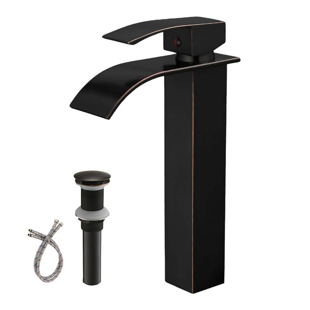 Oil Rubbed Bronze Single Handle Vessel Sink Faucet