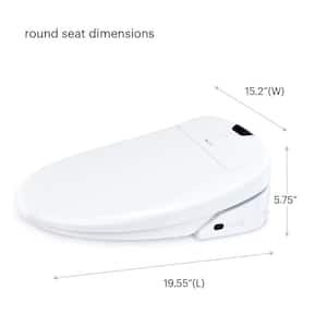 Swash 1400 Luxury Electric Bidet Seat for Round Toilet in White
