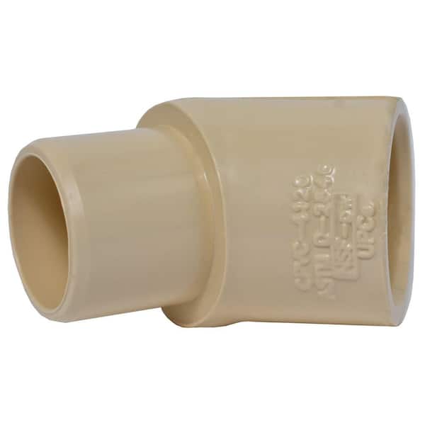 Charlotte Pipe 3/4 in. CPVC CTS 45-Degree Socket x Spigot Street Elbow