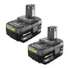 RYOBI ONE+ 18V Lithium-Ion 4.0 Ah Battery (2-Pack) PBP2005