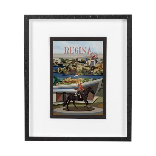 Regina Go Series 1 Black Framed Wall Art 25.5 in. x 21.5 in.
