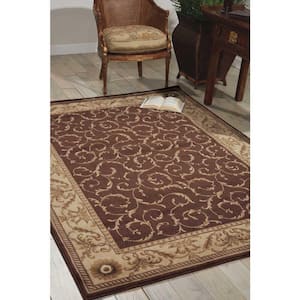 Somerset Brown doormat 2 ft. x 3 ft. Bordered Traditional Area Rug