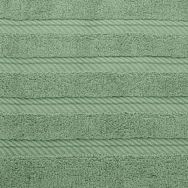 Plain Green Cotton Soft Bath Towel, For Bathroom, Size: Large