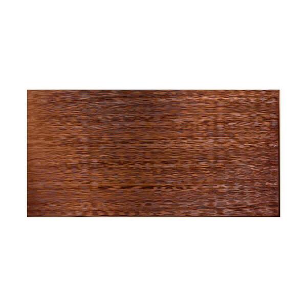 Fasade Ripple Horizontal 96 in. x 48 in. Decorative Wall Panel in Oil Rubbed Bronze