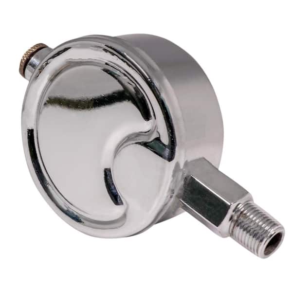 1/8 in. Chrome Radiator Air Valve Gorton Style Straight Steam Air Vent Size #D