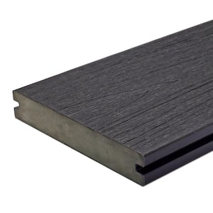 UltraShield Naturale Magellan 1 in. x 6 in. x 4 ft. Hawaiian Charcoal Solid with Groove Composite Decking Board (4-Pack)