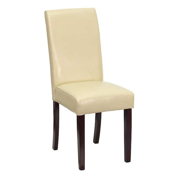 Flash Furniture Ivory Leather, Leather Upholstery Dining Chairs