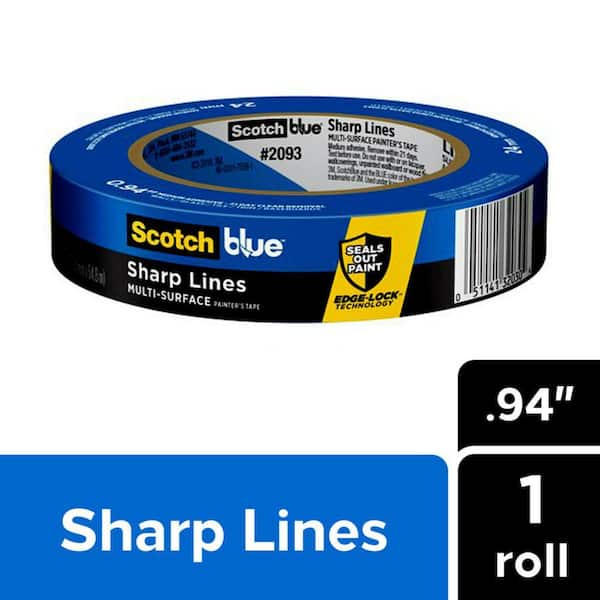 3M ScotchBlue 0.94 in. x 60 yds. Sharp Lines Painter's Tape with Edge-Lock