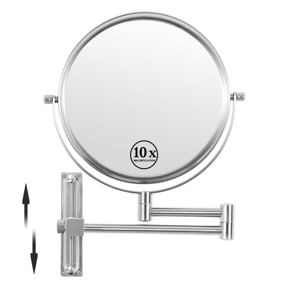 INSTER 8 in. Double-Sided 1x/10x Magnifying Retractable Wall 