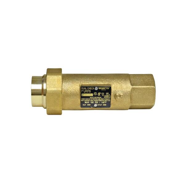 Watts 1 In Fire Sprinkler Dual Check Backflow Preventer Lead Free 0122588 The Home Depot Watts 1 In Fire Sprinkler Dual Check Backflow Preventer Lead Free 0122588 The Home Depot