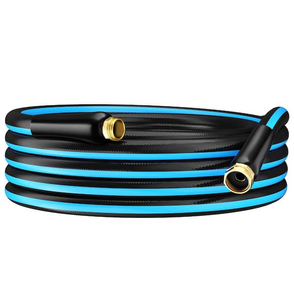 GardenJoy PVC Garden Hose 5/8 in. x 50 ft. Heavy-Duty Durable Hose Outdoor Water Hose
