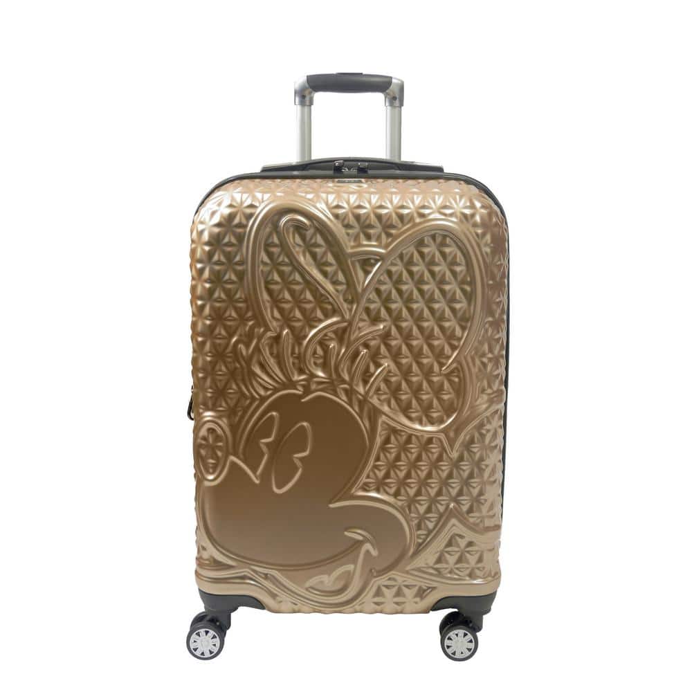 Ful Disney Textured Minnie Mouse 29 in. Hard Sided Rolling Luggage, GoldFCFL0062715 The Home