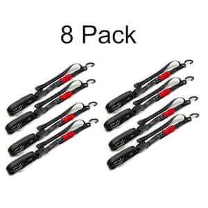 M500 14 ft. x 1 in. Spring Loaded Tie Down Straps (8-Pack)