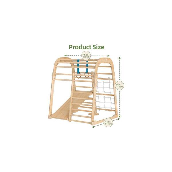 Montessori Indoor Playground Jungle Gym for Kids, Freestanding