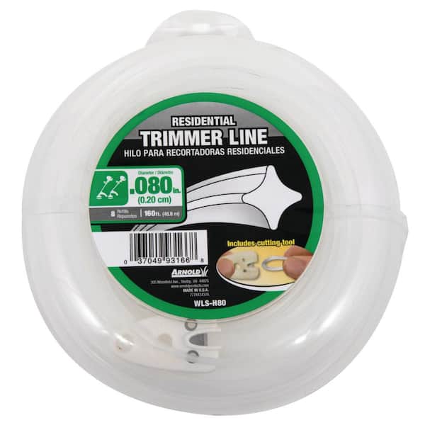 Arnold Residential 160 ft. 0.080 in. Universal 4 Point Star Trimmer Line with Line Cutting Tool