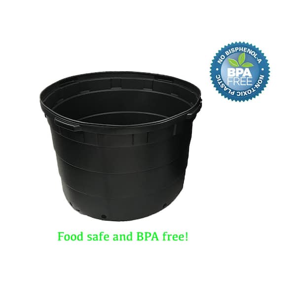 Trade Gallon Nursery Black Plastic thermoformed w Plants Pots F U0B6 Set of 50 
