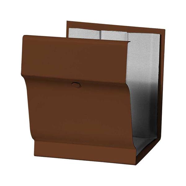 Gibraltar Building Products 4 in. Brown Steel KStyle Gutter Slip