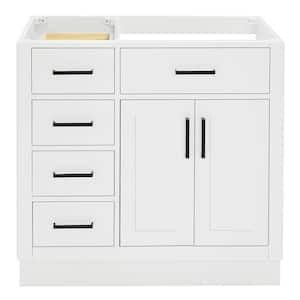 Hepburn 36 in. W x 21.5 in. D x 34.5 in. H Bath Vanity Cabinet without Top in White