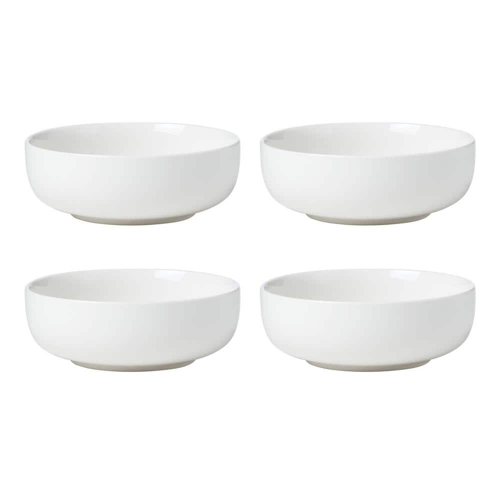 White Porcelain 12-Piece Dinnerware Set for Four