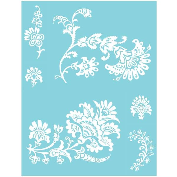 Martha Stewart Crafts Exotic Blossoms Adhesive Silkscreens