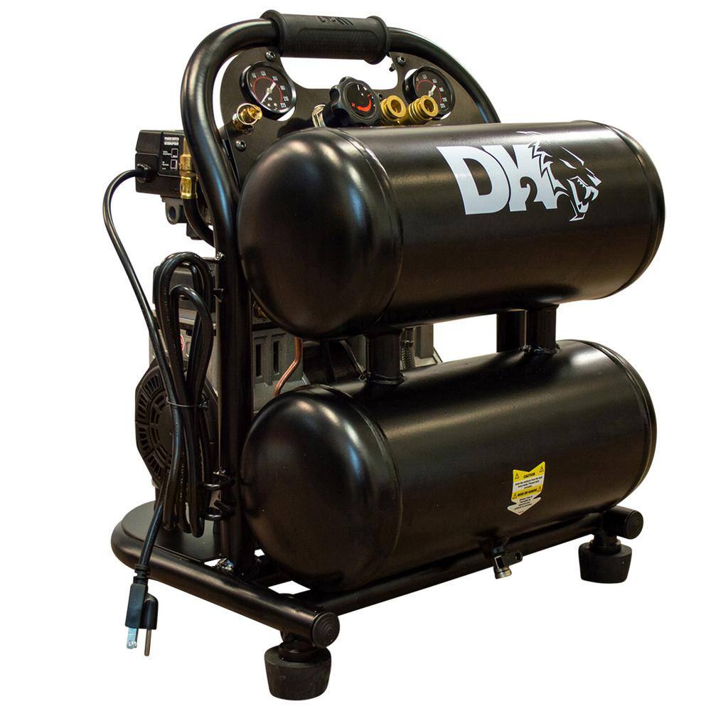 DK2 4 Gal. 125 PSI Portable Silent Electric Air Compressor AC04G The