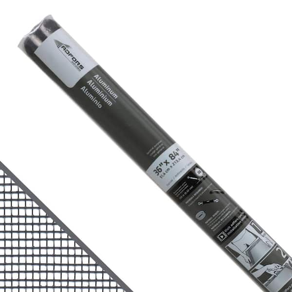 Saint-Gobain ADFORS 36 in. x 84 in. Charcoal Aluminum Screen Roll for Windows and Door