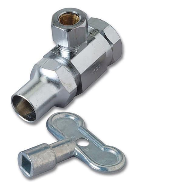 BrassCraft 1/2 in. FIP Inlet x 3/8 in. Compression Brass Outlet Multi ...