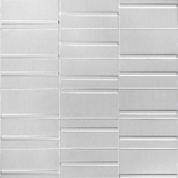 Magnitude Echo White 4 in. x 8 in. Polished Ceramic Subway Wall Tile (50 pieces / 10.76 sq. ft. / box)