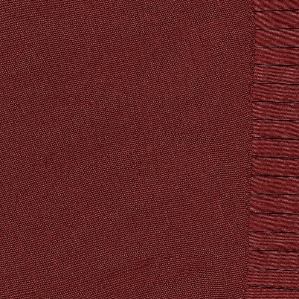 Rouge Faux Silk Room Darkening Curtain Panel with Tieback