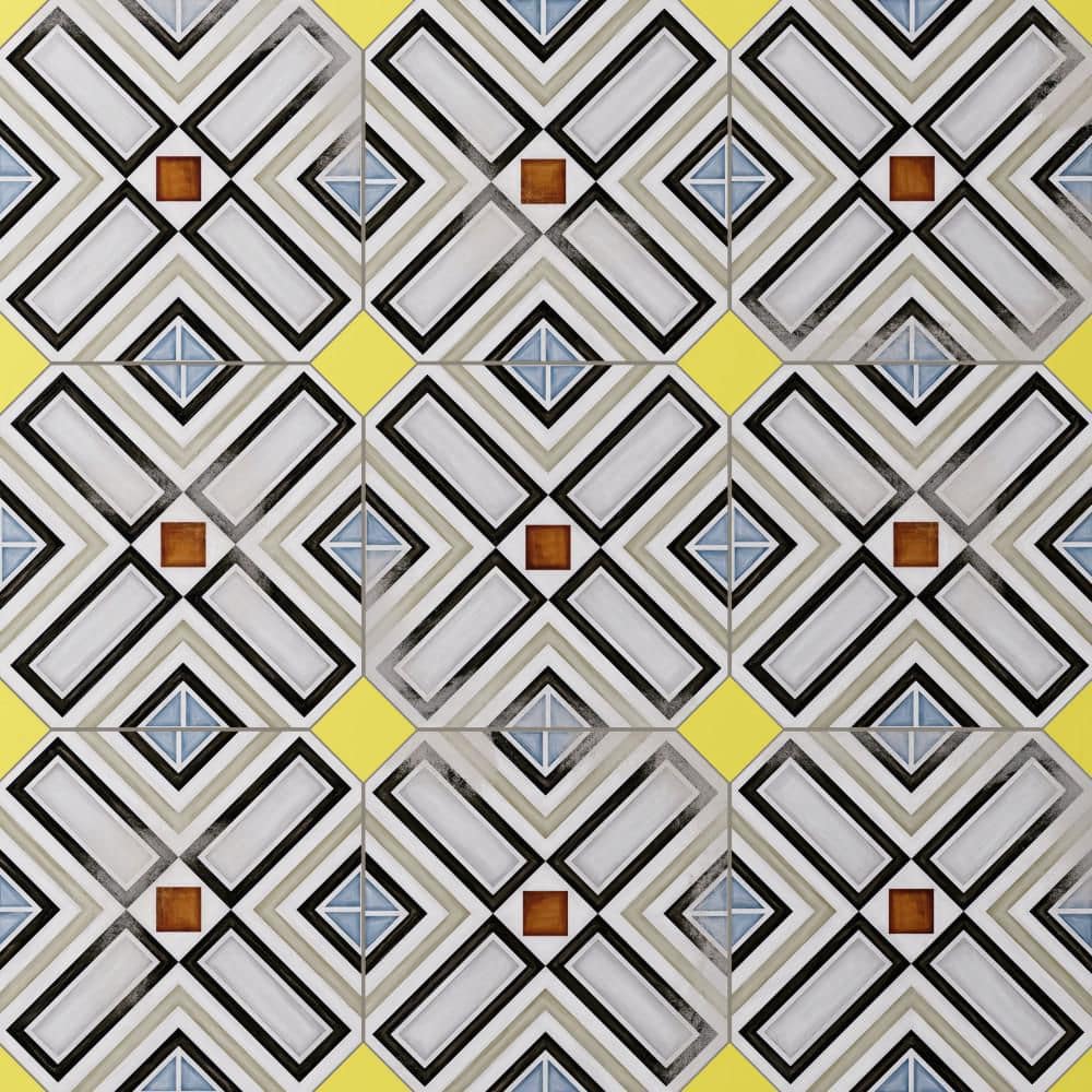 Vaudeville Octagon Deco Ritter with Taco Lima 8 in. x 8 in. Porcelain Floor and Wall Tile (11.25 sq. ft. /Case) price history on PriceWatchPro