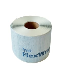 Tyvek 6X75FT Flashing Tape, 75 ft L, 6 in W, Polyethylene