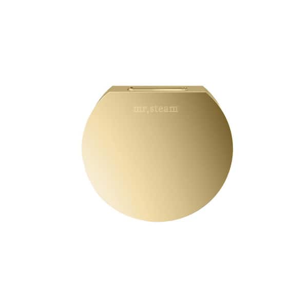 ROUND STEAMHEAD IN POLISHED BRASS