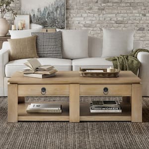 Amy Rectangular 52 in. Coffee Table, Driftwood AMYDC - The