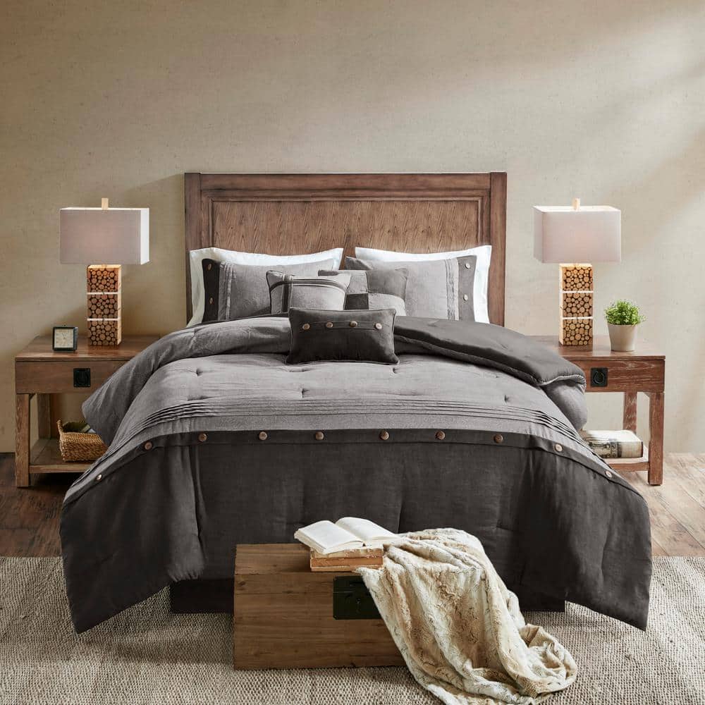 Westbrook 7-Piece Grey Polyester Cal King Comforter Set price history on PriceWatchPro