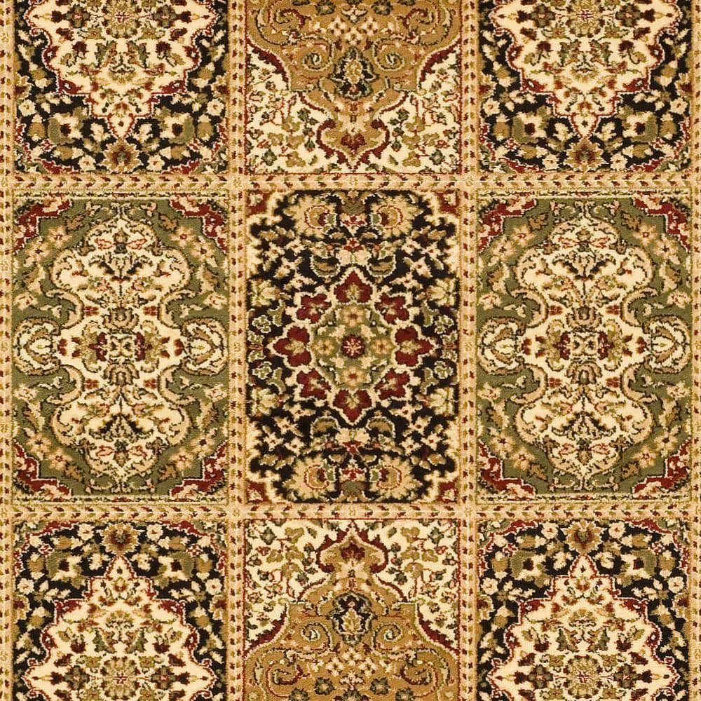 Lyndhurst Multi Green Synthetic Traditional Area Rug